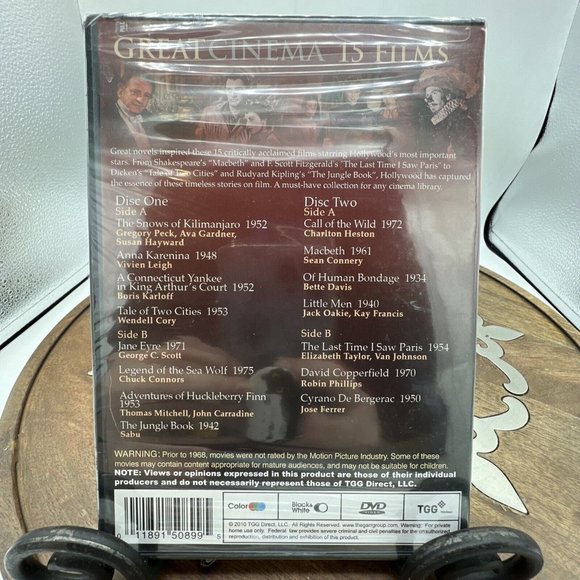 Great Cinema: 15 Films (DVD, 2009, 4-Disc Set) - Picture 2 of 2